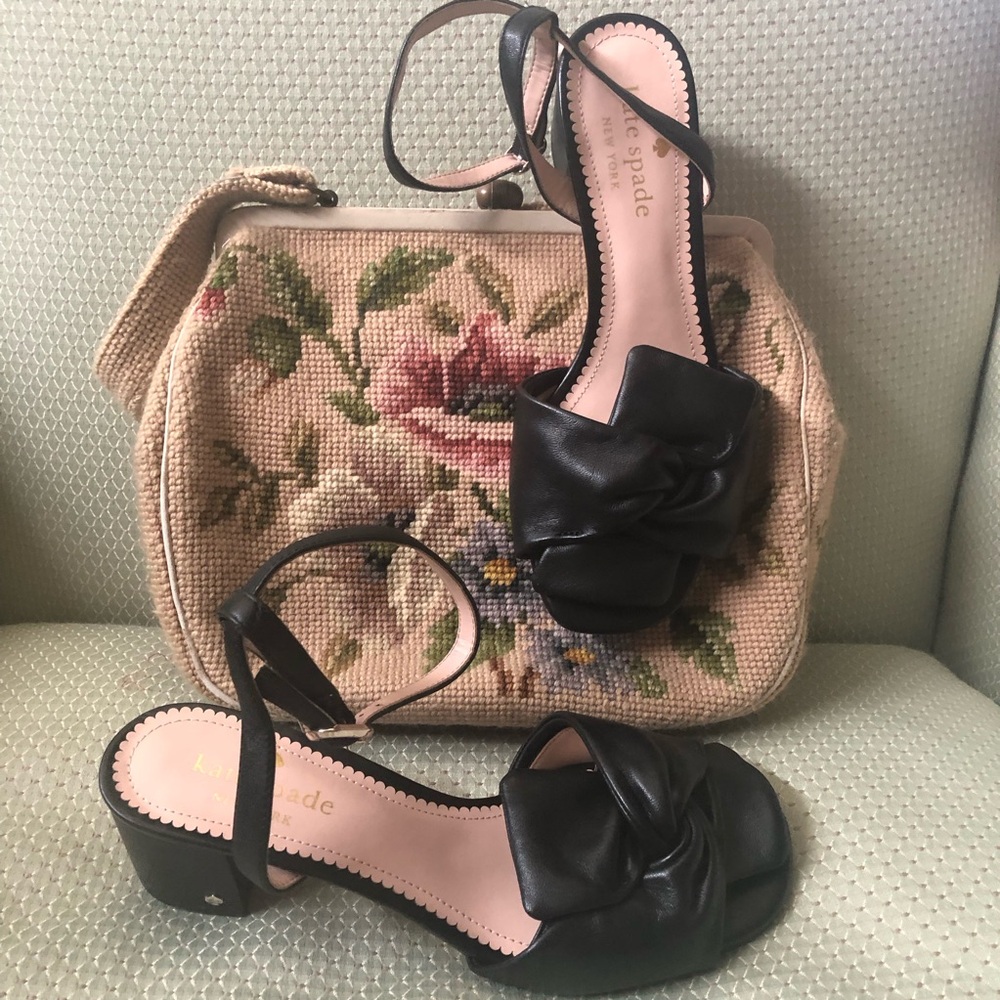 Kate Spade ankle strap shoe.